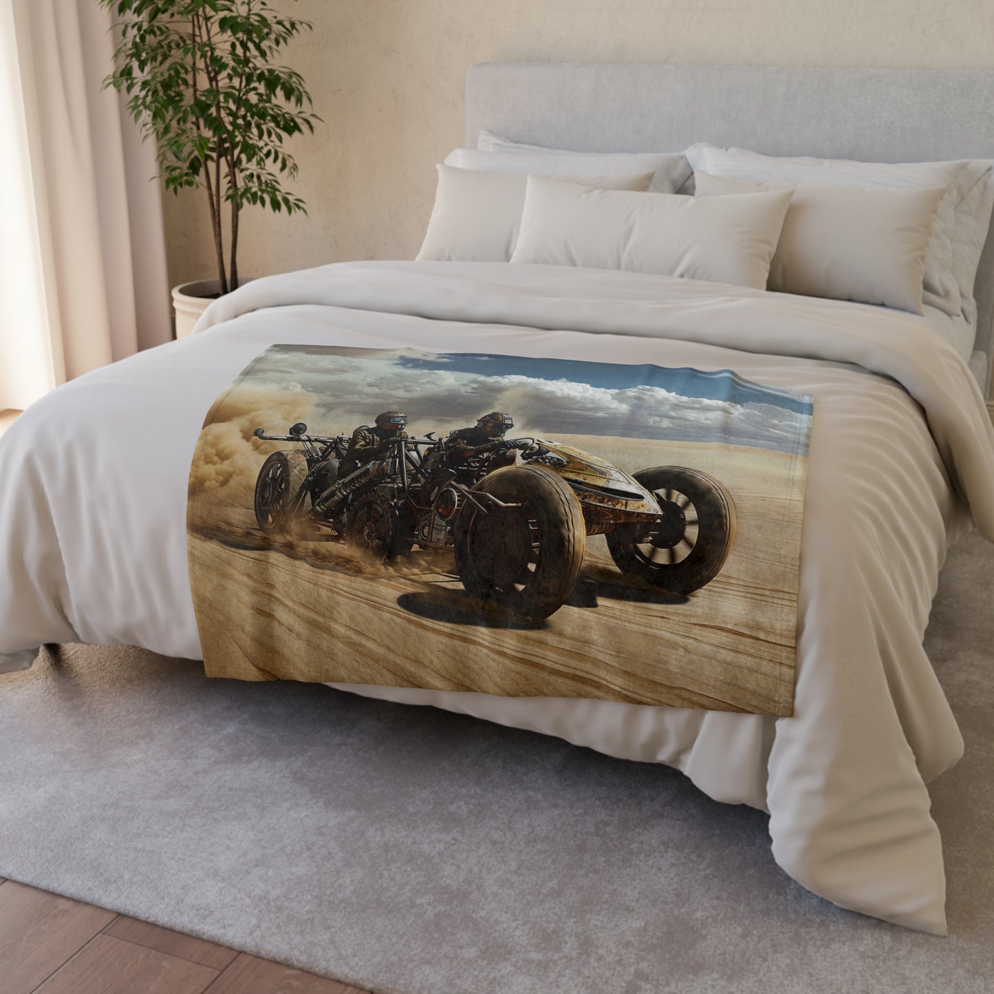 Steampunk Racer #3 - Soft Polyester Blanket