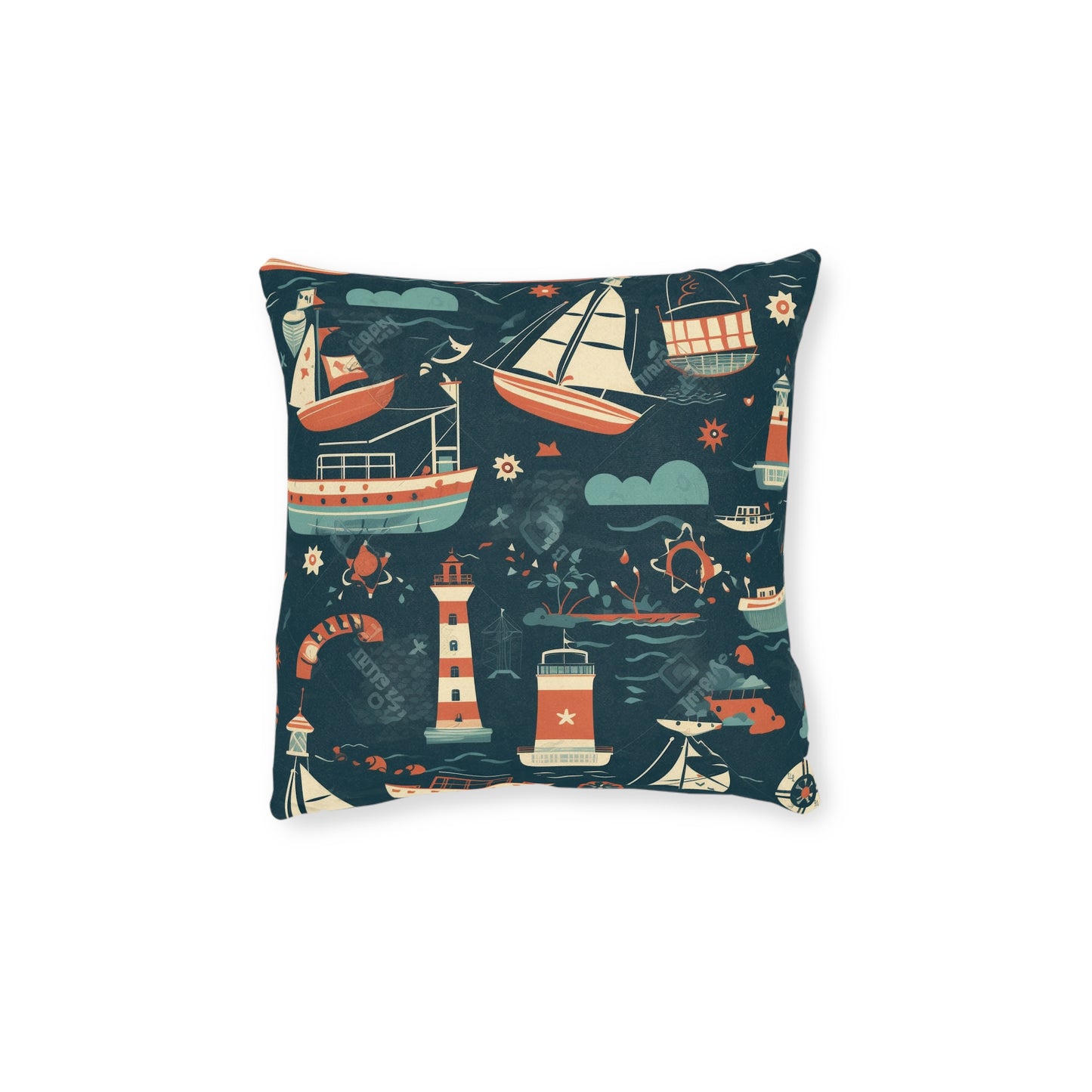 Nautical View - Square Pillow - UK
