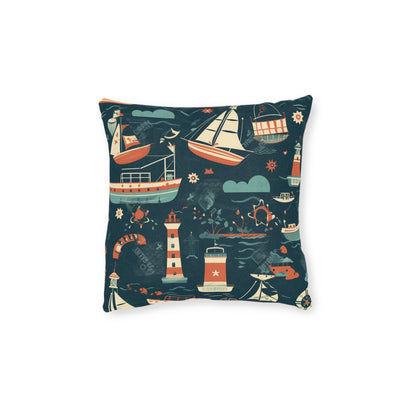 Nautical View - Square Pillow - UK