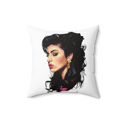 Elvis and Amy - Spun Polyester Square Pillow - USA
