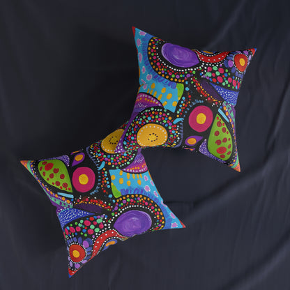 Traditional Aboriginal 4 - Square Pillow - UK
