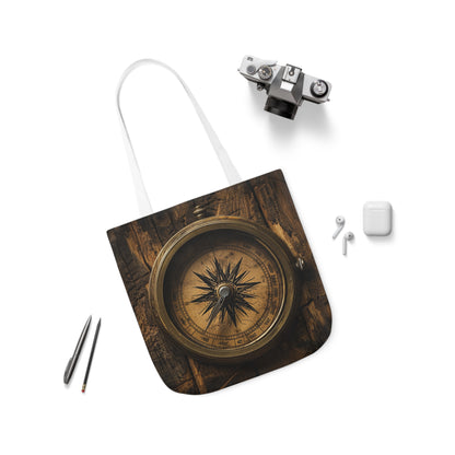 Compass - Polyester Canvas Tote Bag (AOP)