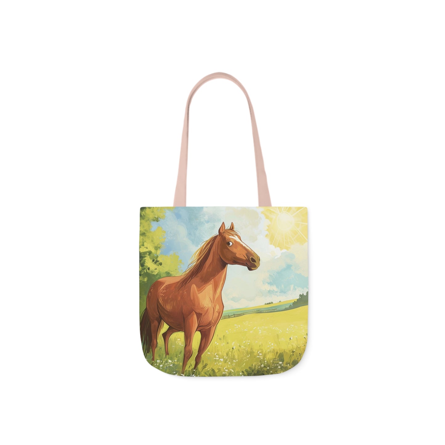 Horse #1 Polyester Canvas Tote Bag (AOP)