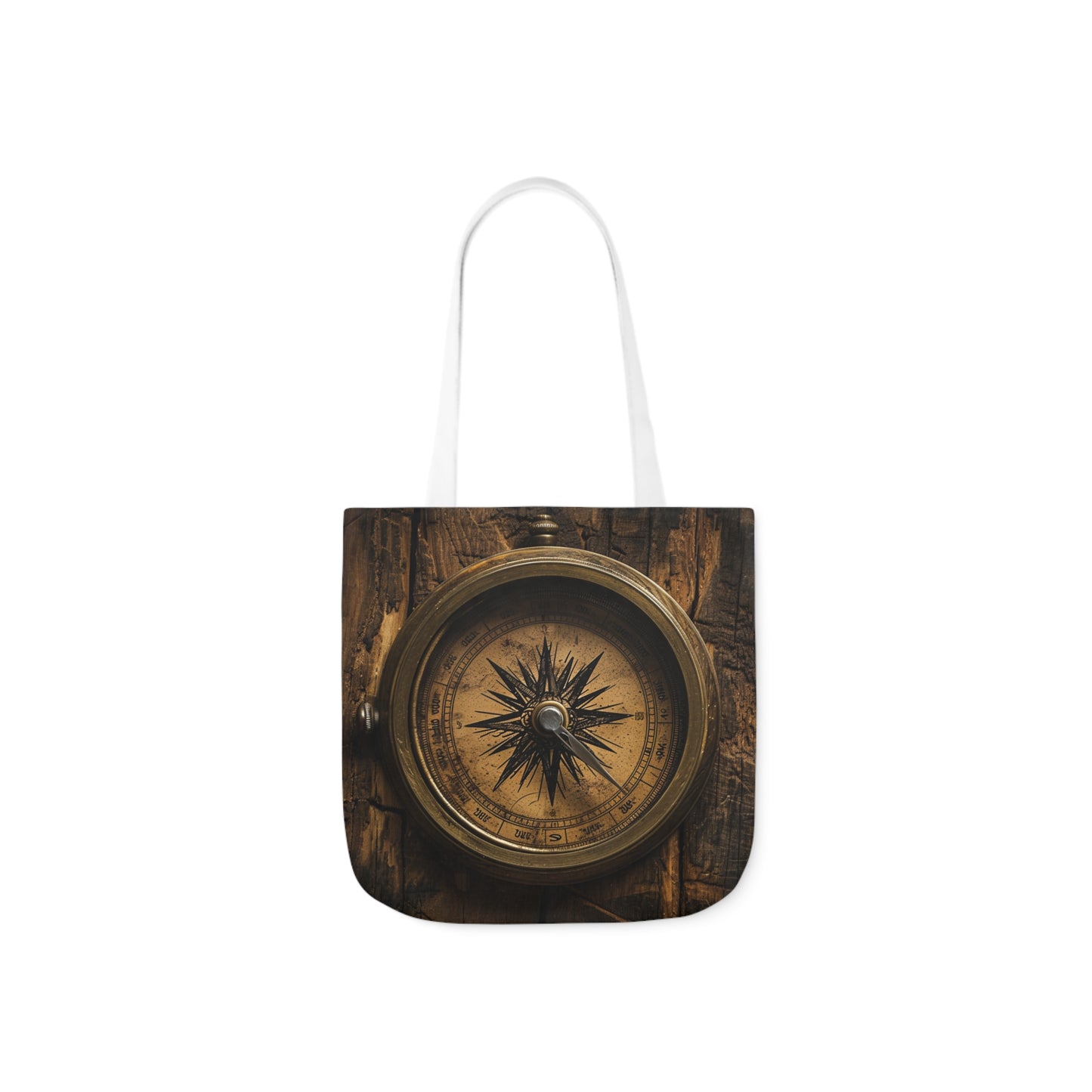 Compass - Polyester Canvas Tote Bag (AOP)