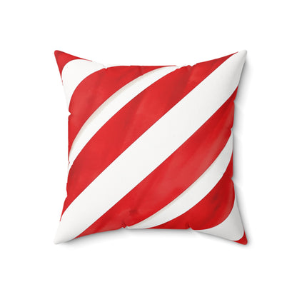 Strawberries and Cream - Spun Polyester Square Pillow - USA