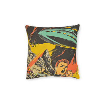 1950's Space Comic - Square Cushion - Space Home Decor UK
