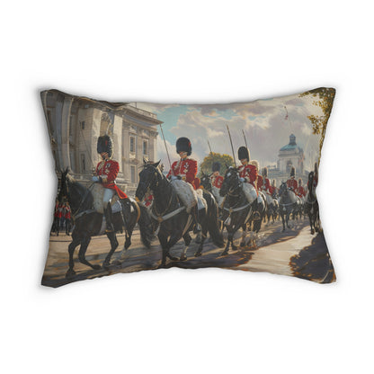 Horseguard #2 - Spun Polyester Lumbar Pillow USA
