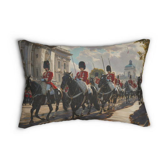Horseguard #2 - Spun Polyester Lumbar Pillow USA