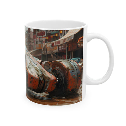 Car 3 Ceramic Mug, (11oz, 15oz) - USA