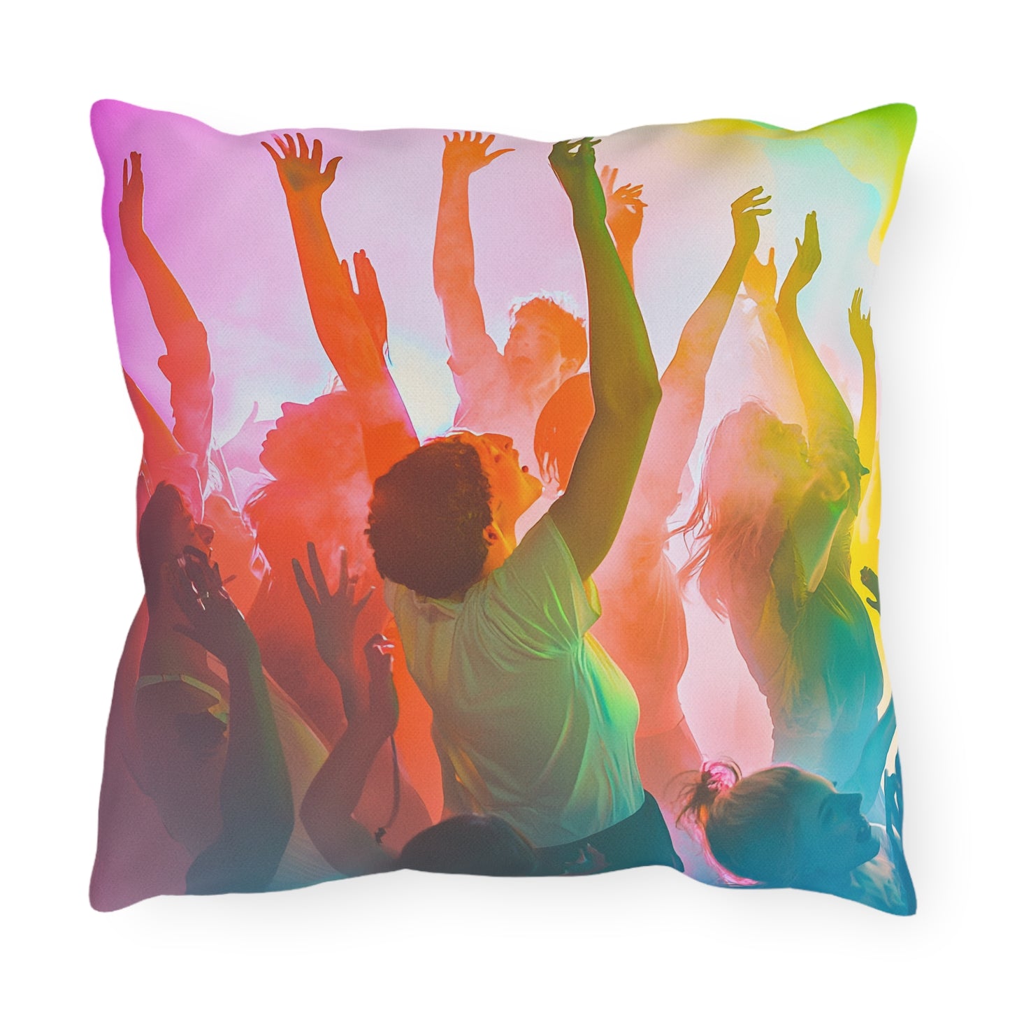Rainbow Party Cushion - Outdoor Pillows - USA