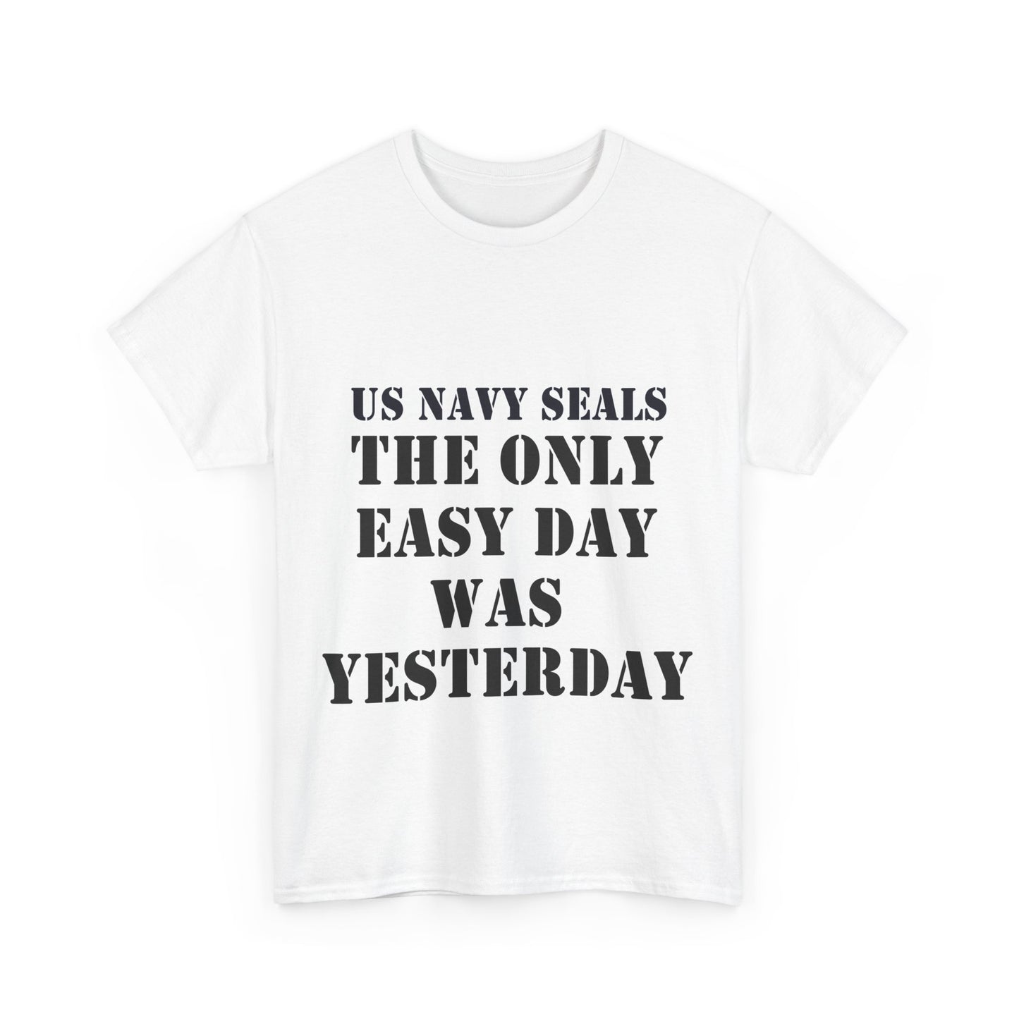 US Navy Seals Motivational Tee - Unisex Heavy Cotton Tee for Veterans and Supporters UK