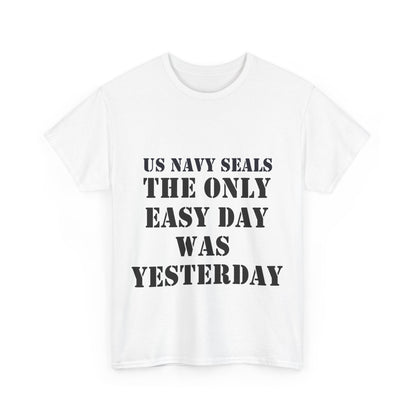 US Navy Seals Motivational Tee - Unisex Heavy Cotton Tee for Veterans and Supporters UK