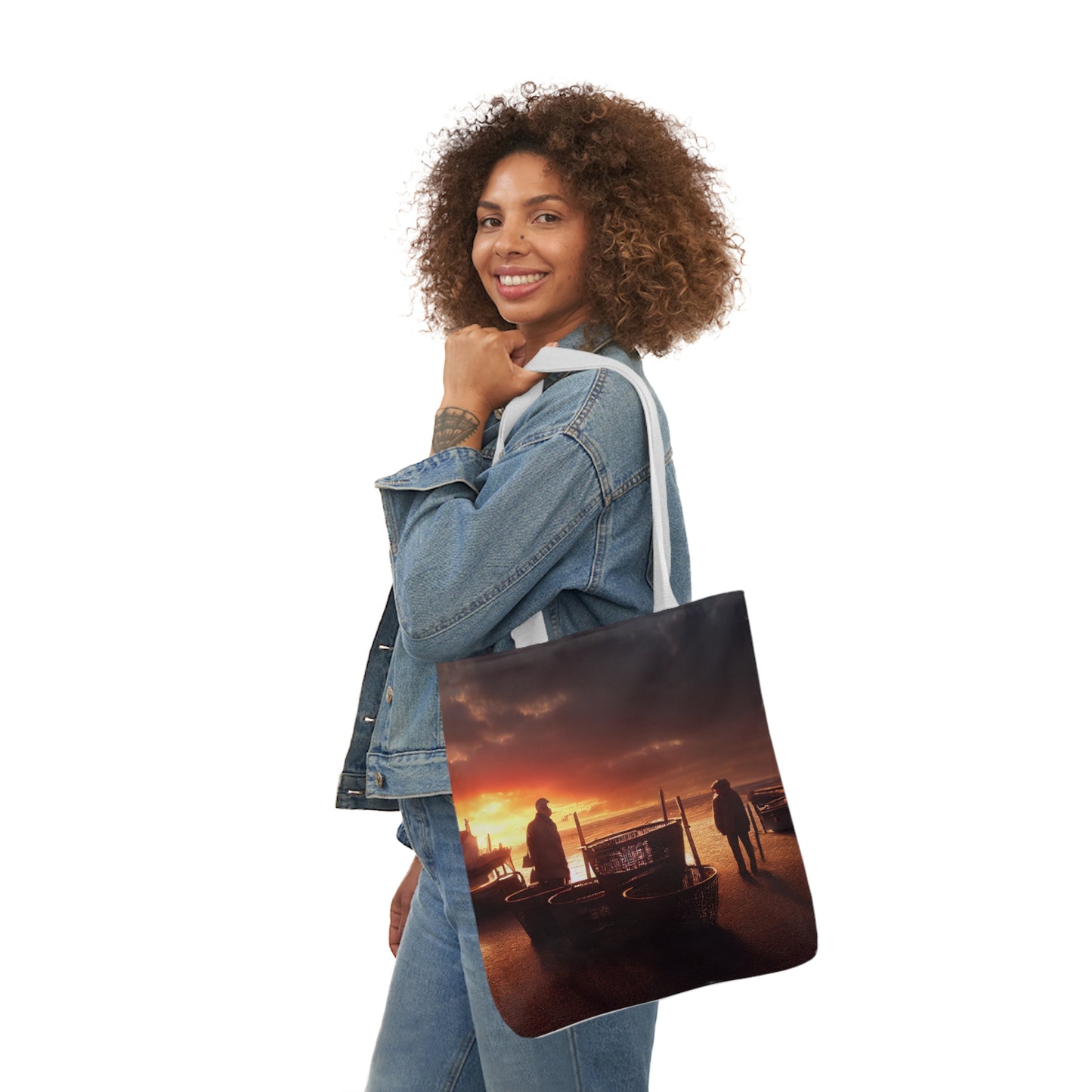 Seascape #6 - Polyester Canvas Tote Bag (AOP)