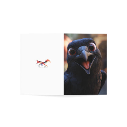 Happy Crow Greeting Cards - Set of 1, 10, 30, or 50pcs for All Occasions - USA