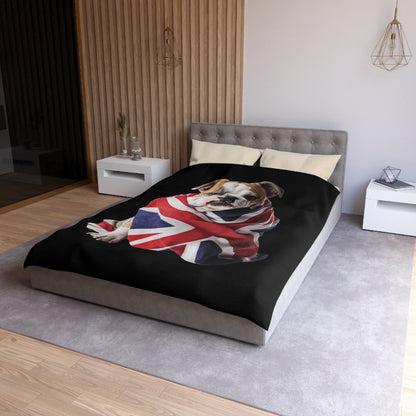 British Bulldog - Microfiber Duvet Cover USA and UK