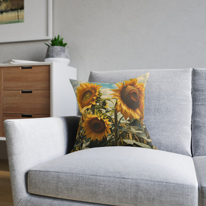 Sunflower Double - Square Pillow - UK