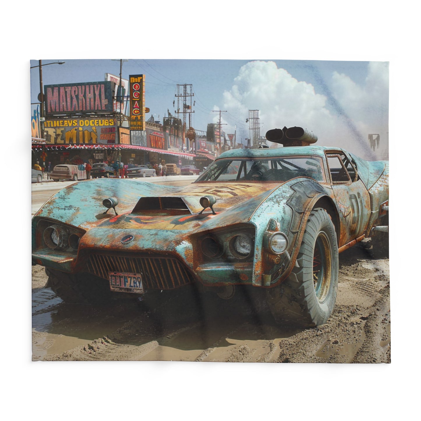 Car 2 Arctic Fleece Blanket - USA