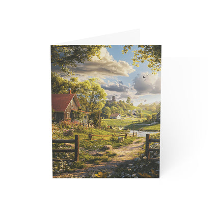 Pretty English Countryside 3 - Greeting Cards - Set of 1, 10, 30, or 50pcs for All Occasions - USA