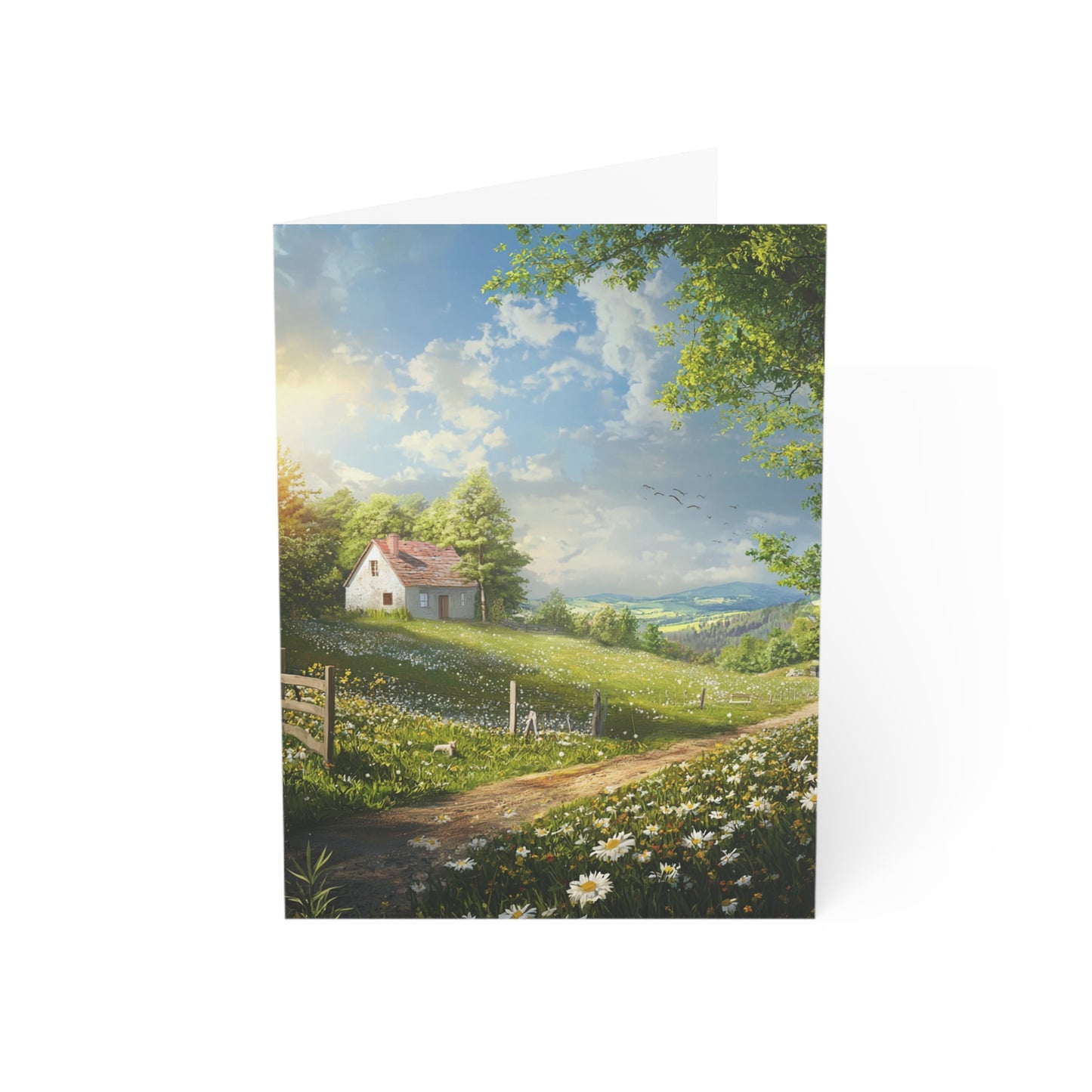 Pretty English Countryside Greeting Cards - Set of 1, 10, 30, or 50pcs for All Occasions - USA