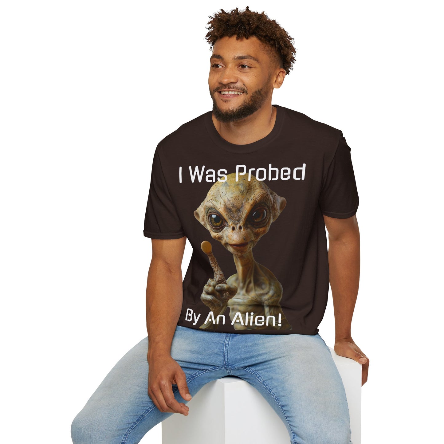 Probed by an Alien - Softstyle T-Shirt  -   UK