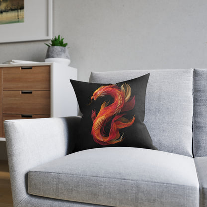 Chinese Lucky Dragon - Square Pillow UK