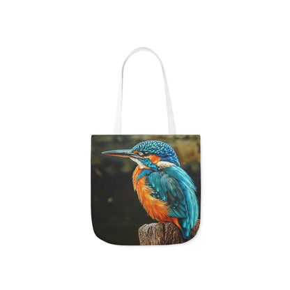Kingfisher - Polyester Canvas Tote Bag (AOP)