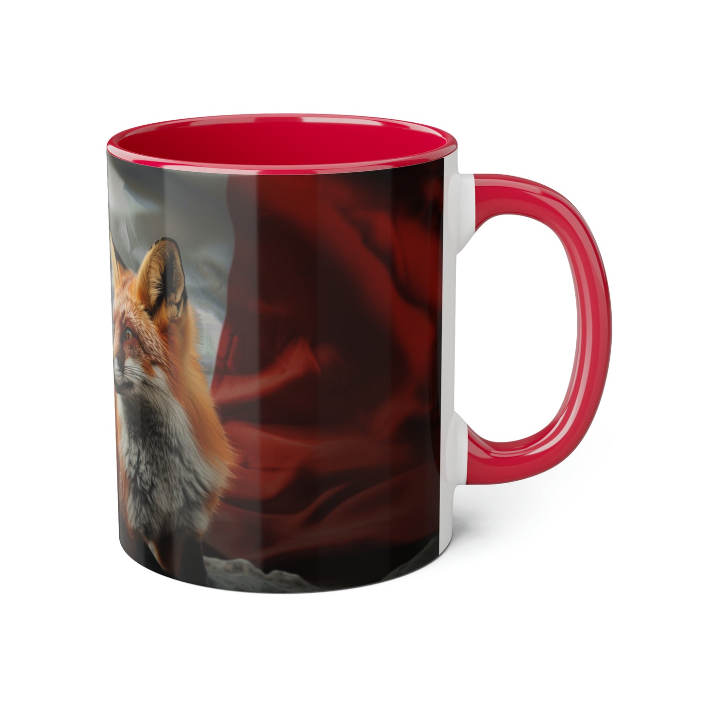Fox and Flag Accent Mug, 11oz - Canada Only