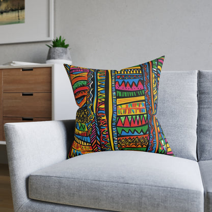 African 4 - Square Pillow - UK