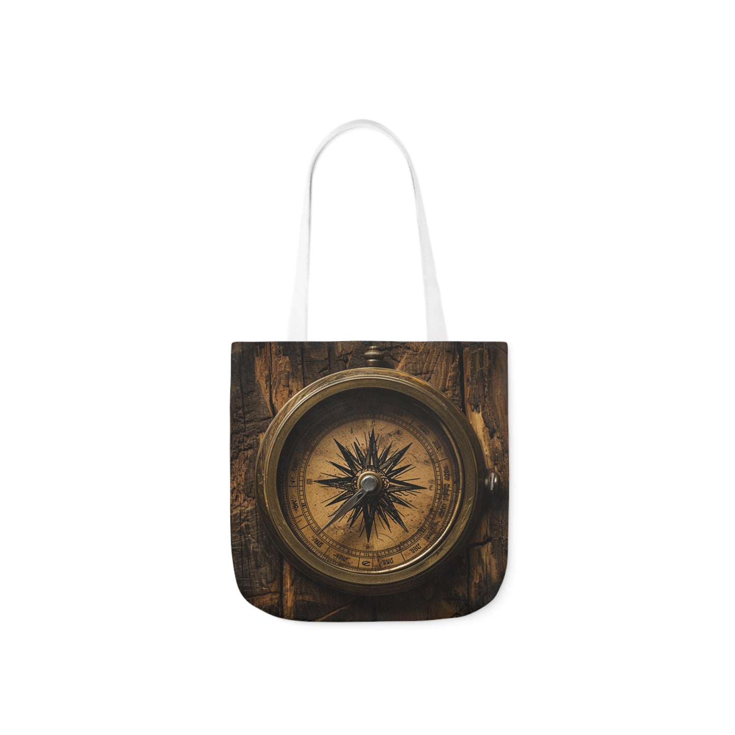 Compass - Polyester Canvas Tote Bag (AOP)