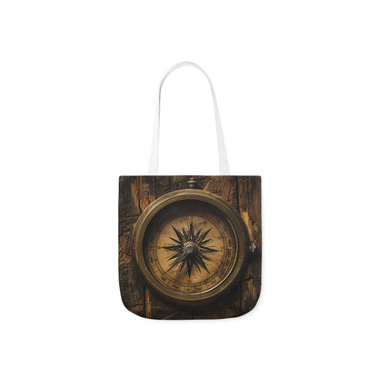 Compass - Polyester Canvas Tote Bag (AOP)