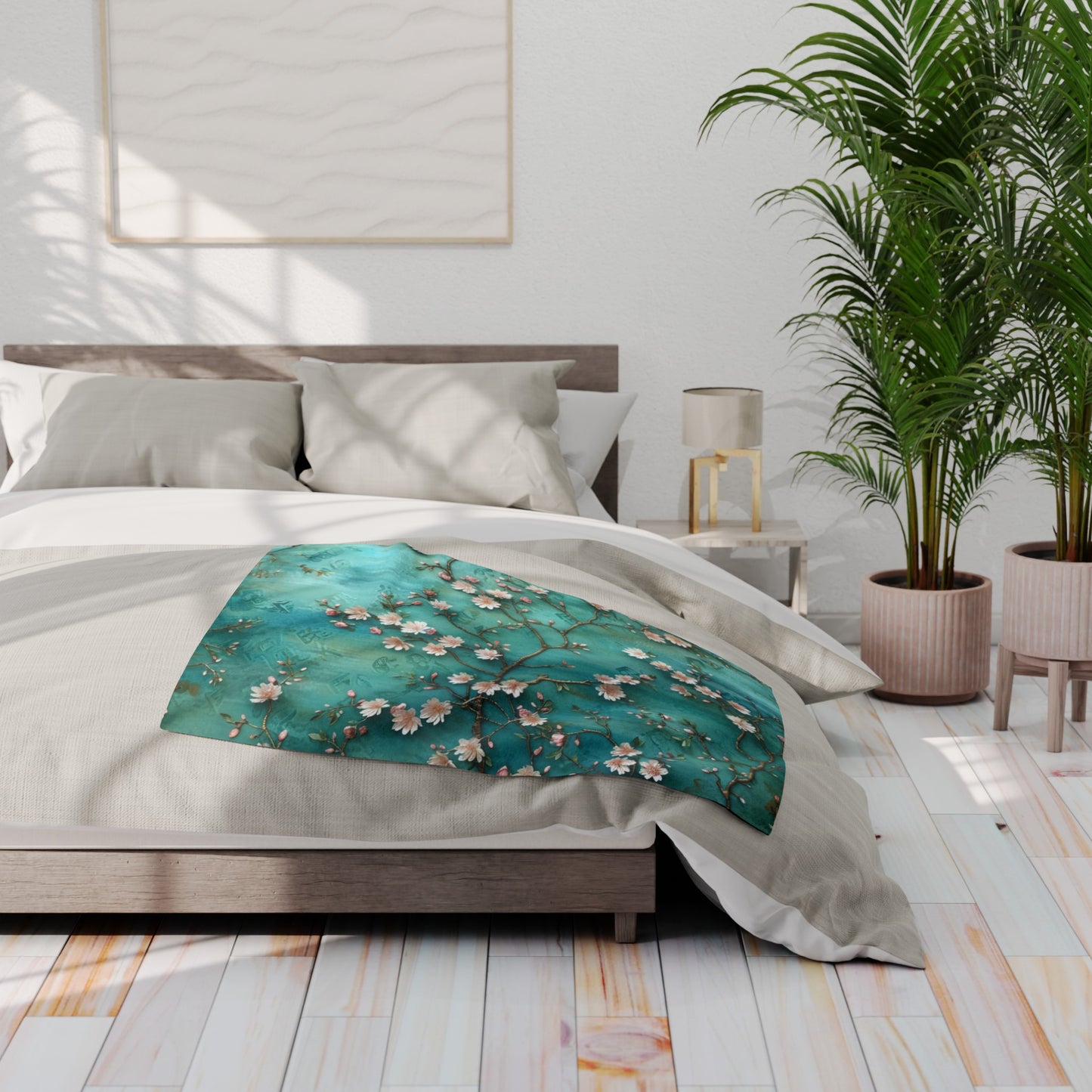 Floral Arctic Fleece Blanket - UK, EU