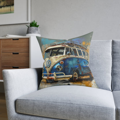 Surf Wagon 2  - Square Pillow - UK