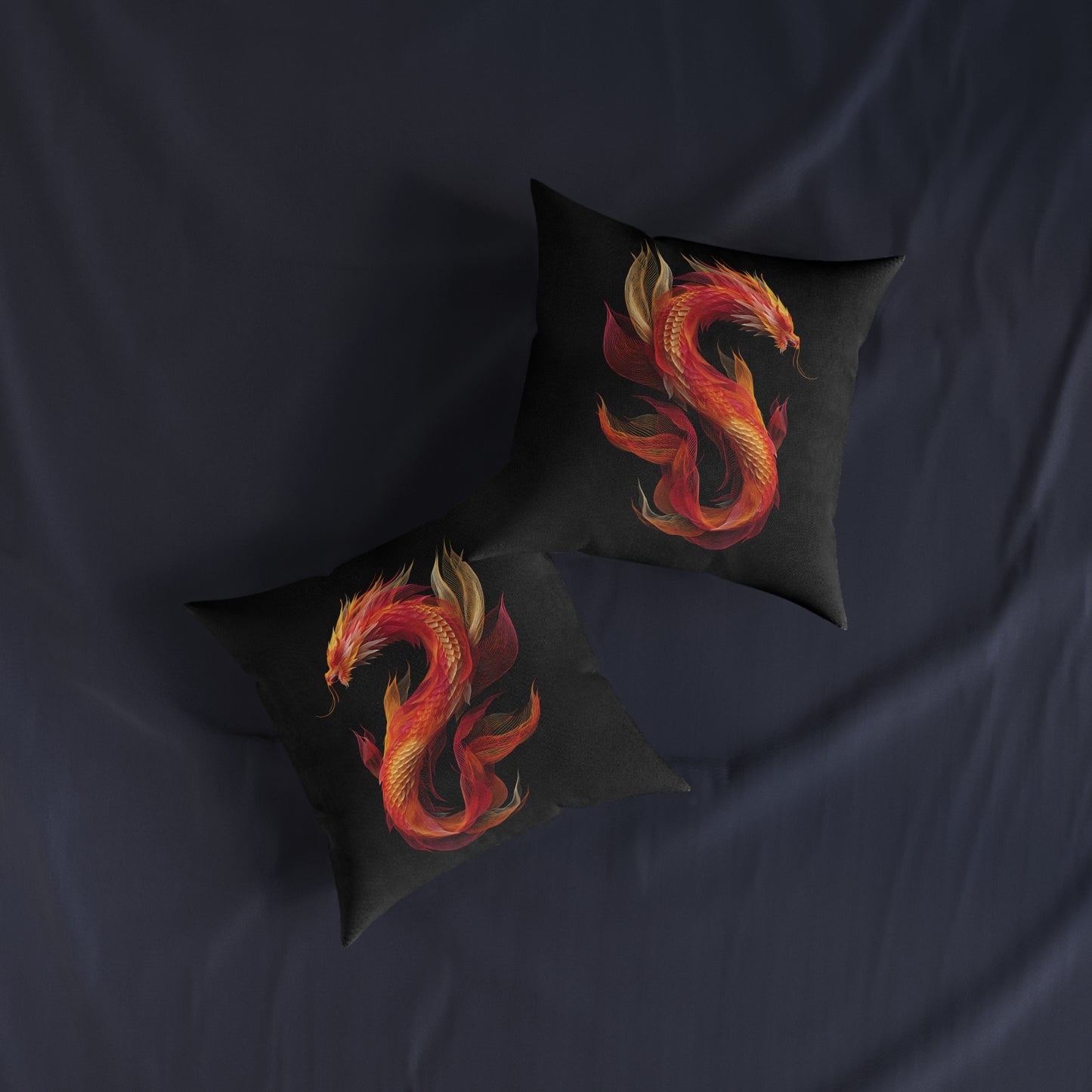 Chinese Lucky Dragon - Square Pillow UK
