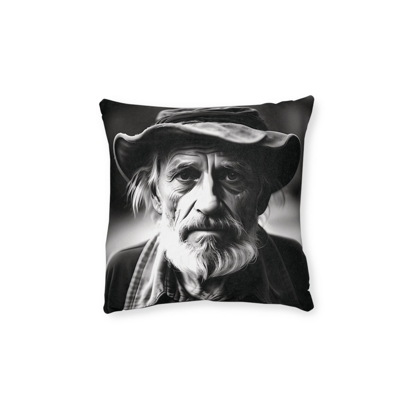Old Man - Square Pillow - UK