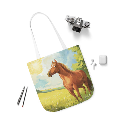 Horse #1 Polyester Canvas Tote Bag (AOP)