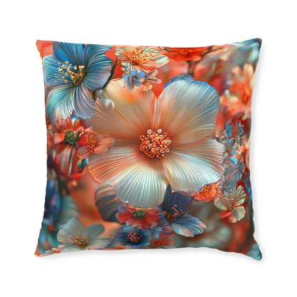 **3D Pretty Flowers - Square Pillow - UK