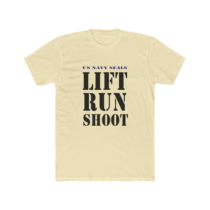 US Navy Seals Lift Run Shoot Unisex Cotton Crew Tee USA