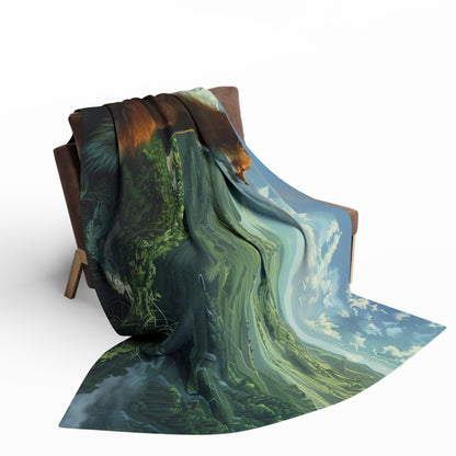 Valley View #3 Arctic Fleece Blanket - UK