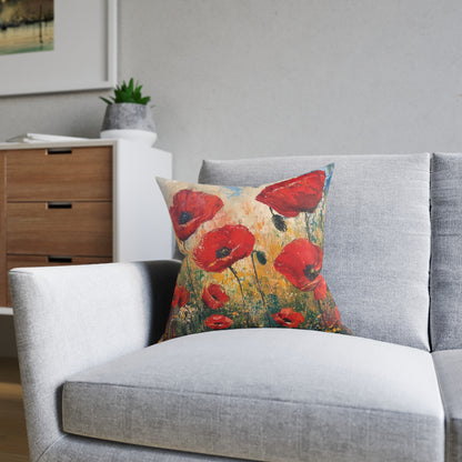 Poppies - Square Pillow - UK
