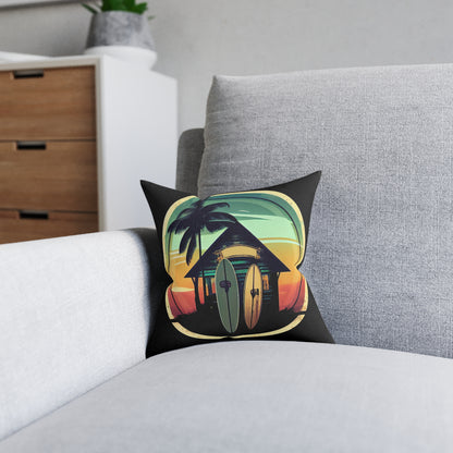 Surf Shack - Square Pillow - UK