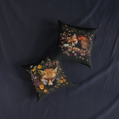 Sleeping Fox - Square Pillow - UK