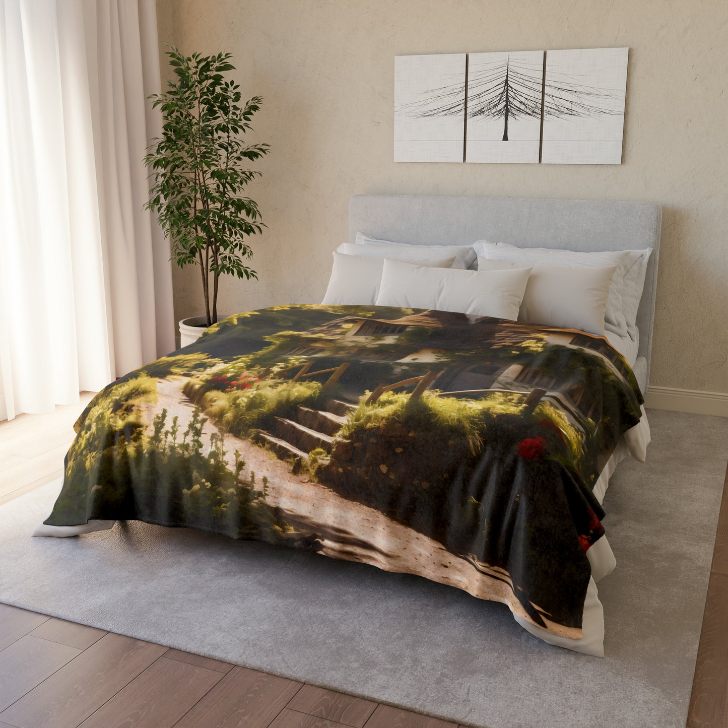 English Country House #1 - Soft Polyester Blanket