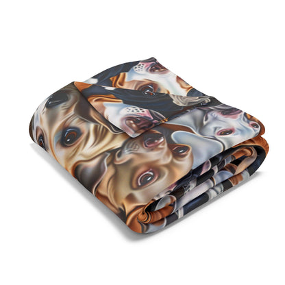 Dog Collage #1 Arctic Fleece Blanket - UK, EU