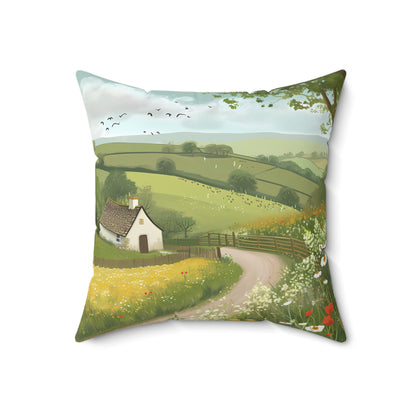 Countryside #4 - Spun Polyester Pillow USA