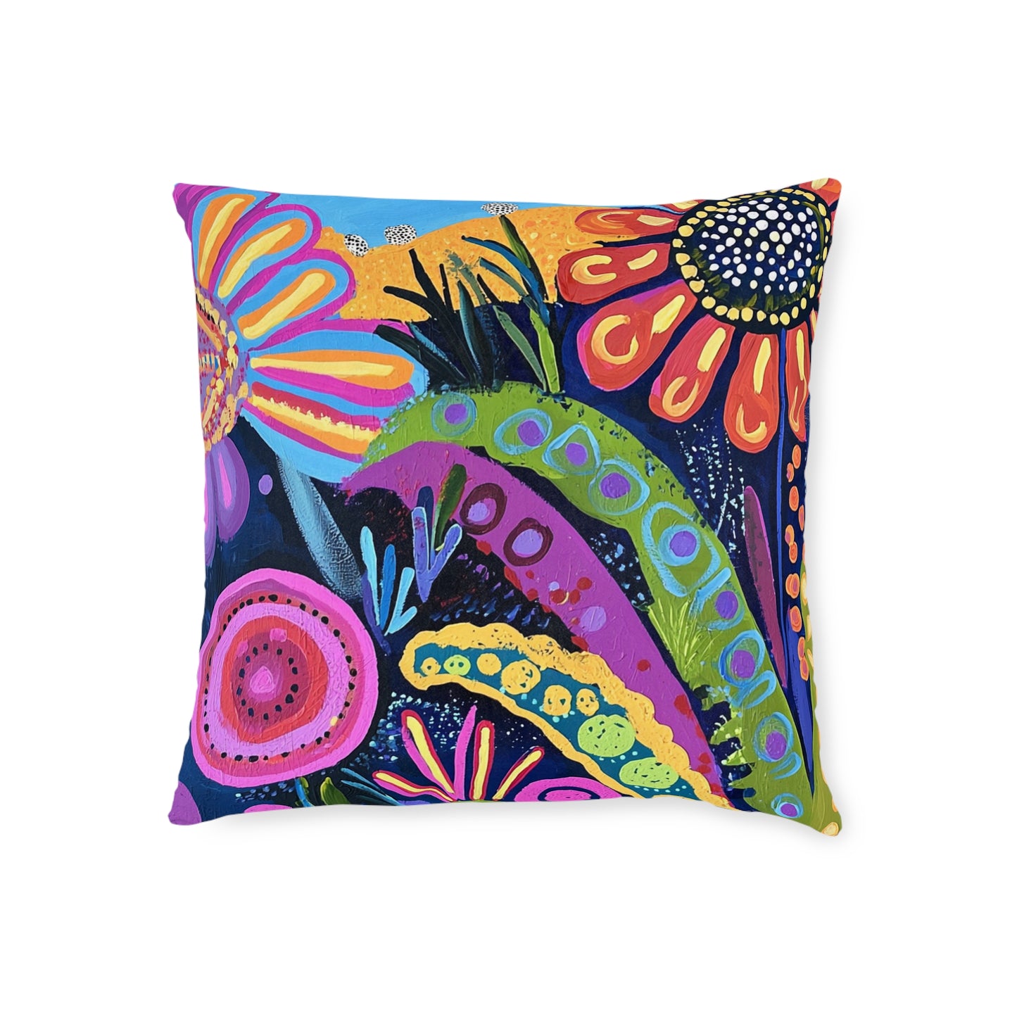 Traditional Aboriginal 2 - Square Pillow - UK