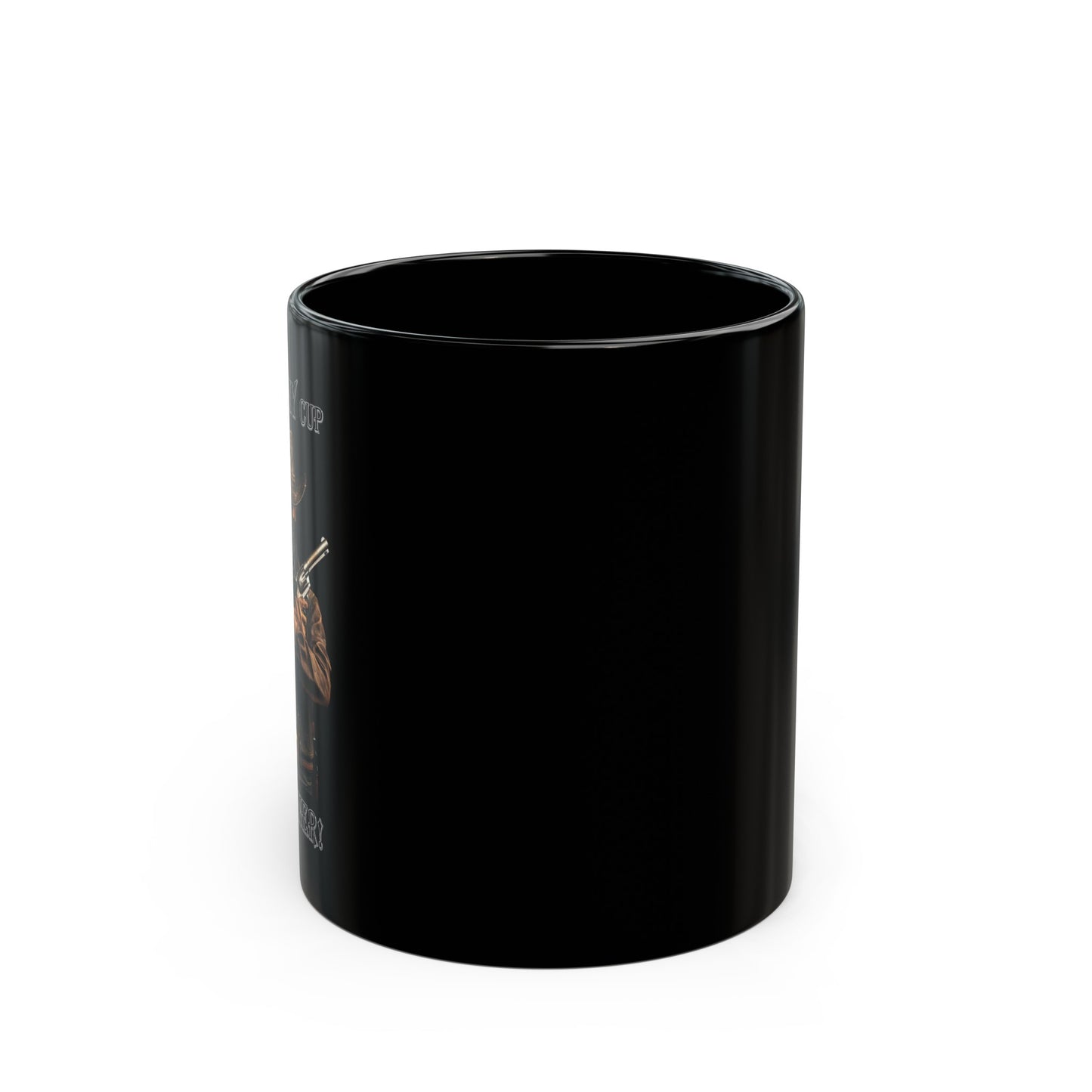 Cowboy  - Black Mug (11oz)  UK