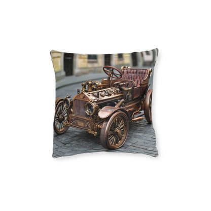 Industrial-Style Car 3 - Square Cushion - Steampunk Home Decor UK