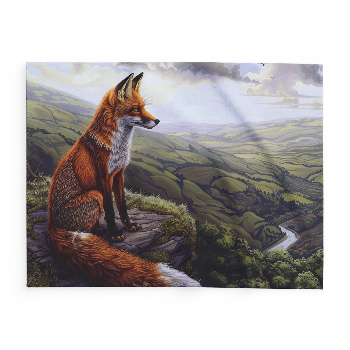 Valley View #1 Arctic Fleece Blanket - UK