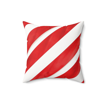 Strawberries and Cream - Spun Polyester Square Pillow - USA