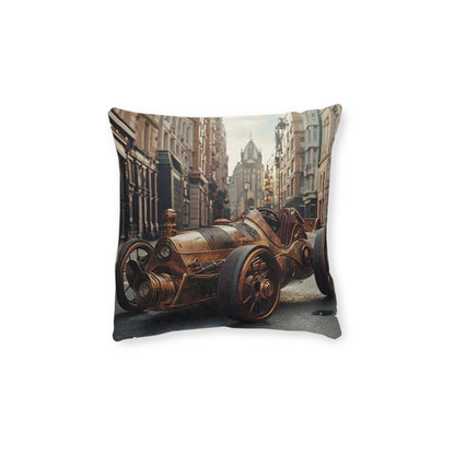 Industrial-Style Car 2 - Square Cushion - Steampunk Home Decor UK